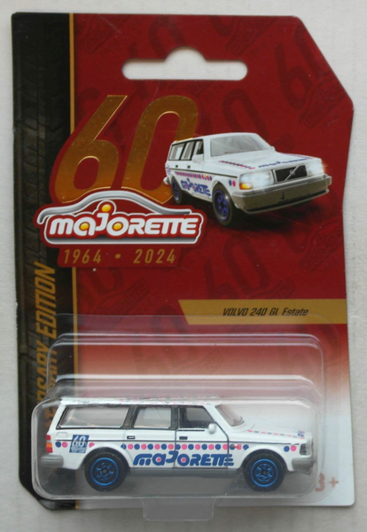 Majorette Volvo 240GL Weiß 60 Anniversary Edition Neu/Ovp Auto Car Kombi White-image