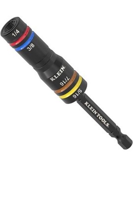 Klein Tools 651QS Quad Socket, 4 Sizes in 1 4-in-1 Color Coded SAE... 