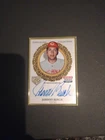 2025 Topps Gilded Collection Johnny Bench Gilded Champions Auto Gold Frame /50