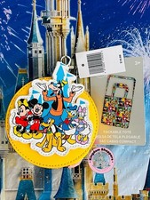 2026 Disney Parks Mickey Minnie Goofy Donald Bag Charm Keychain Packable Tote