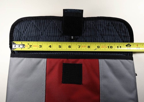 Timbuk2 Laptop Tablet Sleeve Case 12” x 11" Red Gray - Picture 2 of 5