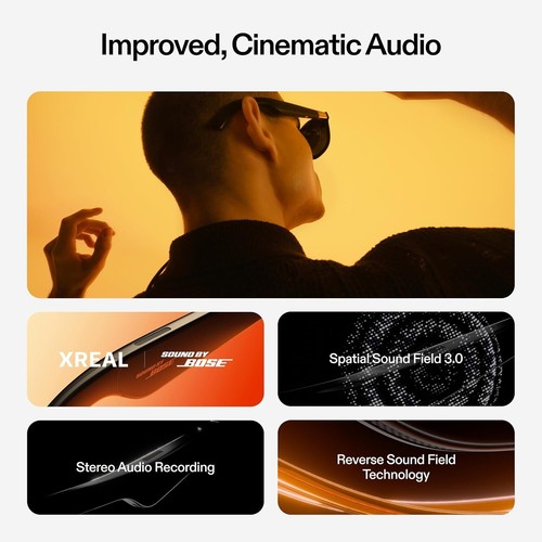 Xreal One 3DoF Smart AR Brille mit X1 Chip 147 Zoll 50° FOV 120Hz Riesenbildschirm - Bild 7 von 9