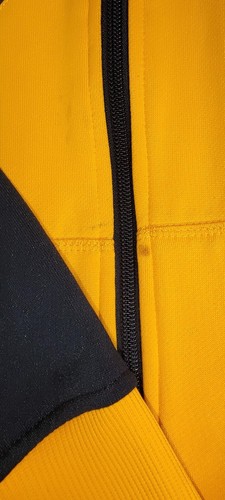 VTG Volcom Jacket Skateboard Yellow Spell Out Streetwear Full Zip Boys L Hoodie - Picture 13 of 13