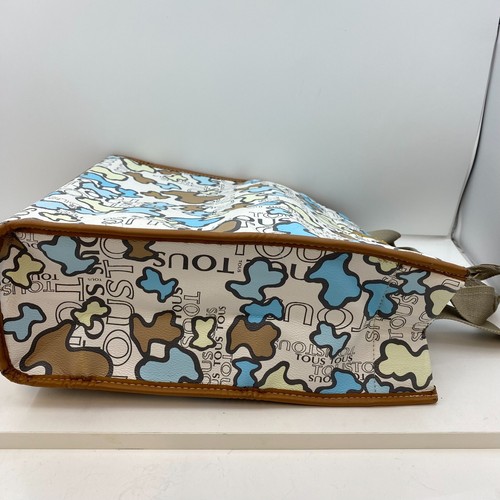 Bolso de hombro TOUS KAOS de colección TOTE grande COMPRAS OSO monograma CUERO VEGANO - Imagen 17 de 19
