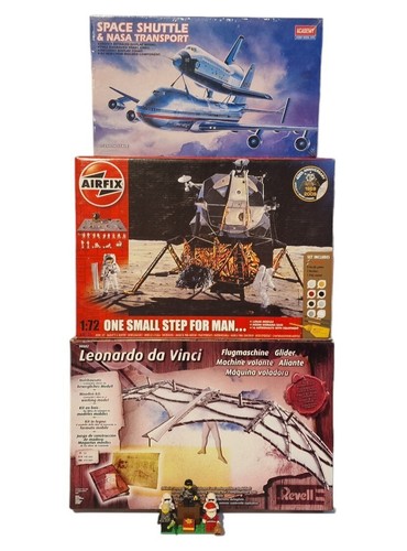 TRANSBORDADOR ESPACIAL Y TRANSPORTE DE LA NASA, MÓDULO LUNAR Y DIORAMA, KITS DE PLANEADOR DE MÁQUINA DE VUELO - Imagen 2 de 14