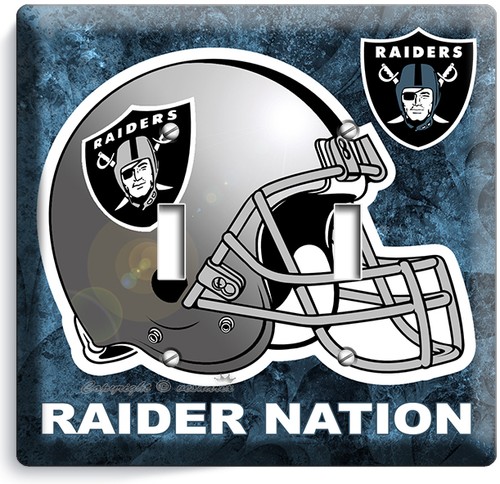 EQUIPO DE FÚTBOL OAKLAND RAIDERS SALIDA DE LUZ PLACA DE PARED HOMBRE CUEVA DECORACIÓN DEPORTIVA - Imagen 15 de 30