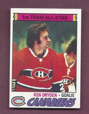 RAZOR SHARP PACK FRESH 1977 TOPPS HOCKEY #100 KEN DRYDEN HOF  .99 SH R815