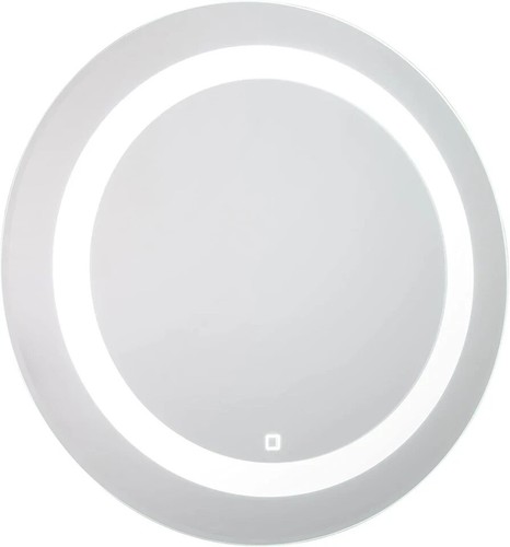 Croydex Hang 'N' Lock LED runder Spiegel Demister beleuchtet Birkenholz Glas - Bild 4 von 5
