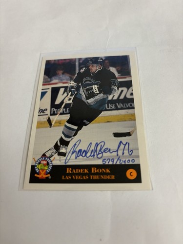 1994 Classic Hockey prospects Autograph Radek Bonk