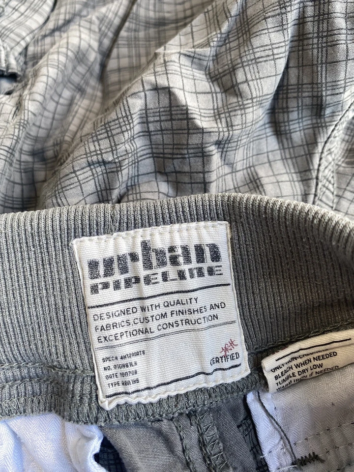 Pantalones Cortos Carga Urban Pipeline Para Hombres XL Gris Cintura Elástica Elastizados (28x13) Utilidad Foto 3 de 4