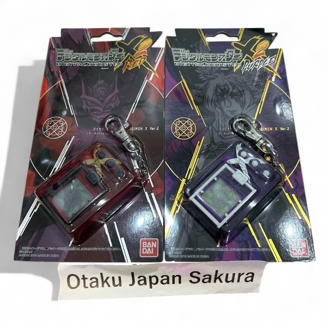 DIGITAL MONSTER X Ver.2 x2 RED & PURPLE Set Digimon Bandai