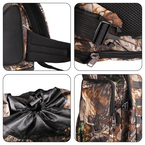 100L Large Camping Backpack Waterproof Hiking Military Camo Travel Tactical Bag - Imagen 10 de 28