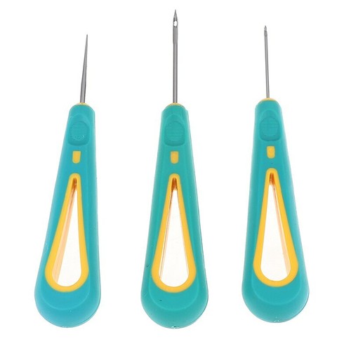 New awl crochet steel needle stitch hole punch sewing cone needle shoes repair - Picture 6 of 15