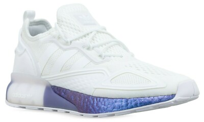 Men's 8.5US adidas ZX 2K Boost White Iridescent Boost Shoes FV2928 Women's  9.5US | eBay
