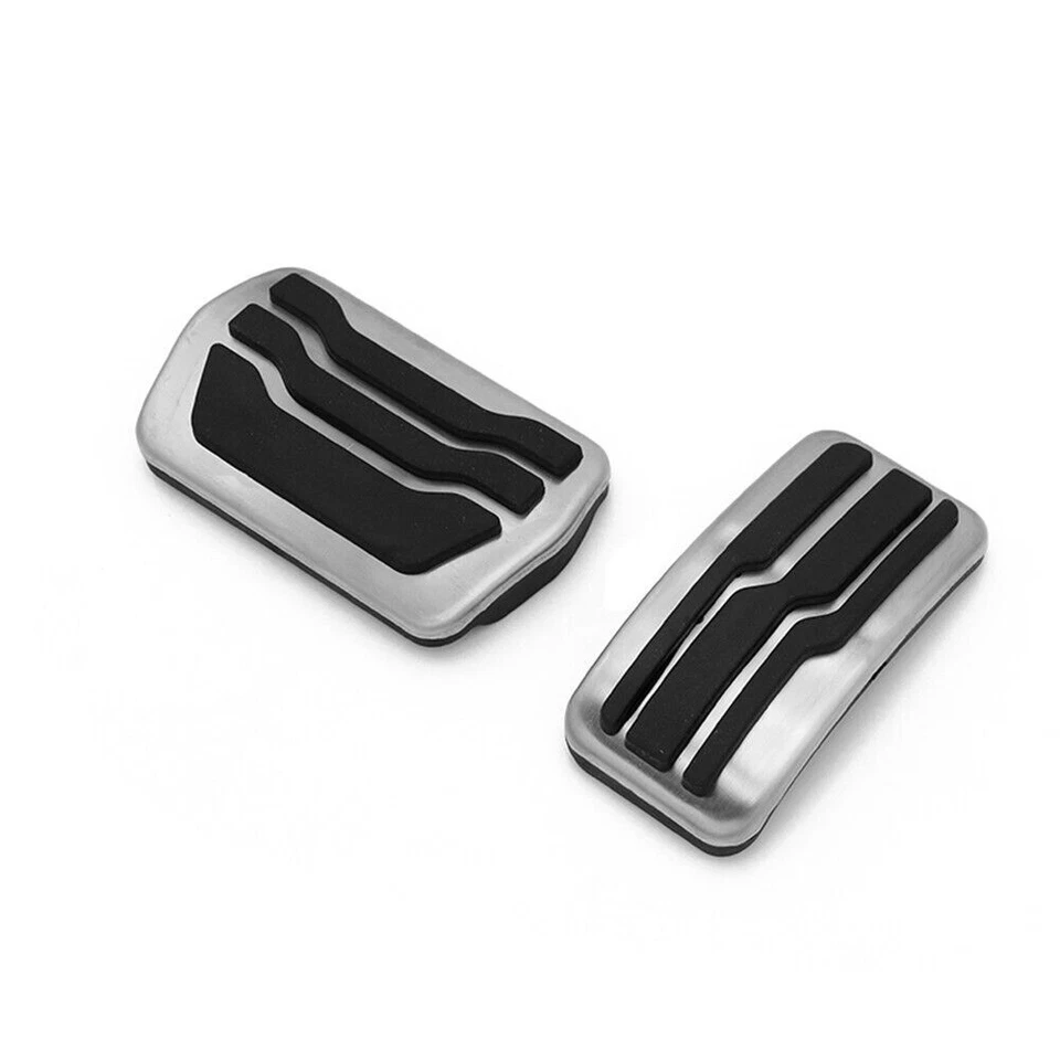 2 PIEZAS Para Ford Focus Acelerador Pedales de Freno Cubierta Acero Inoxidable Pastillas Antideslizantes Foto 3 de 4