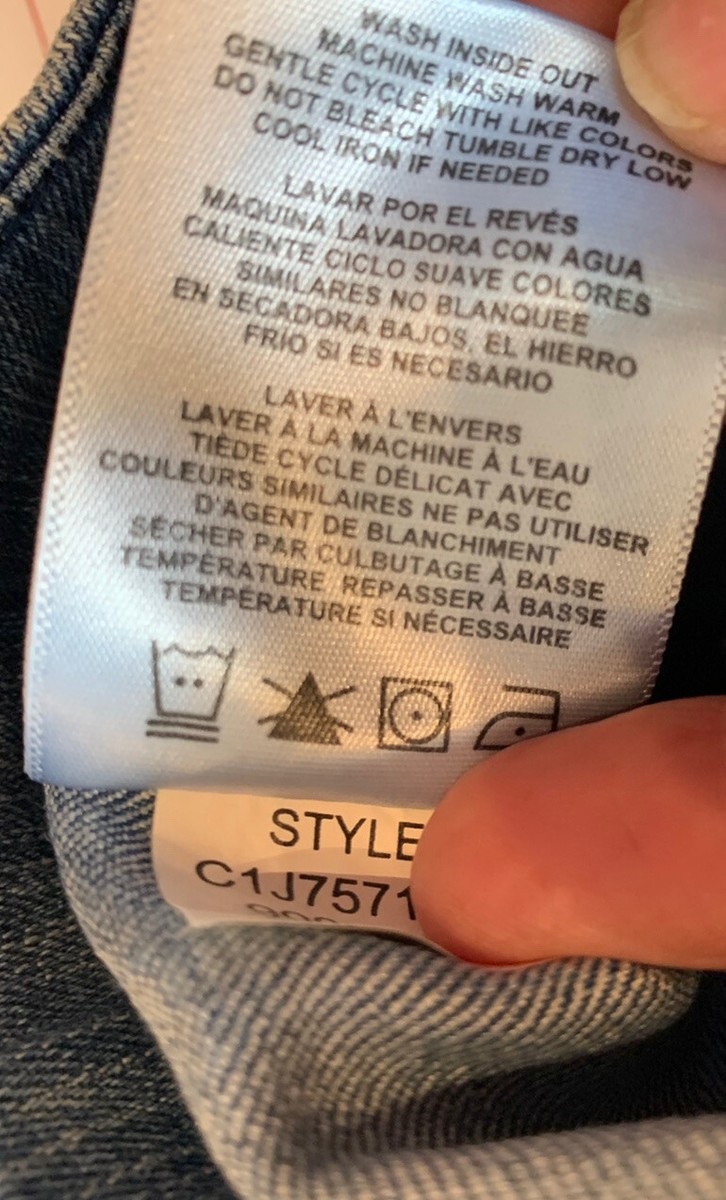 ELLEN TRACY ASYMMETRICAL ZIP MOTO DENIM LIGHT WASH BLUE ELLEN TRACY ASYMMETRICAL ZIP MOTO DENIM LIGHT WASH BLUE