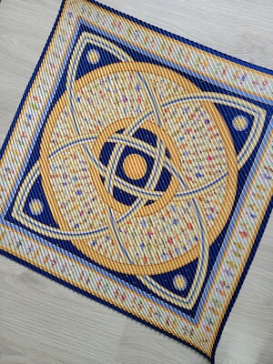 Authentic HERMES Donner La Main PLISSE Silk Scarf Size 32in K