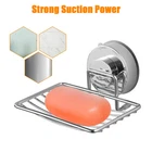 Soap Dish Stainless Steel Mounted Wall Holder Bathroom Shower Basket Storage