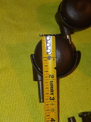 Four Pack- 2inch Swivel Casters Wheels 8mmx28mm Stem With Breaks - Picture 3 of 6