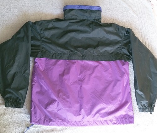Columbia Jacke Herren Medium Vintage 3 in 1 Fleece gefüttert Kapuze lila schwarz Logo - Bild 6 von 23