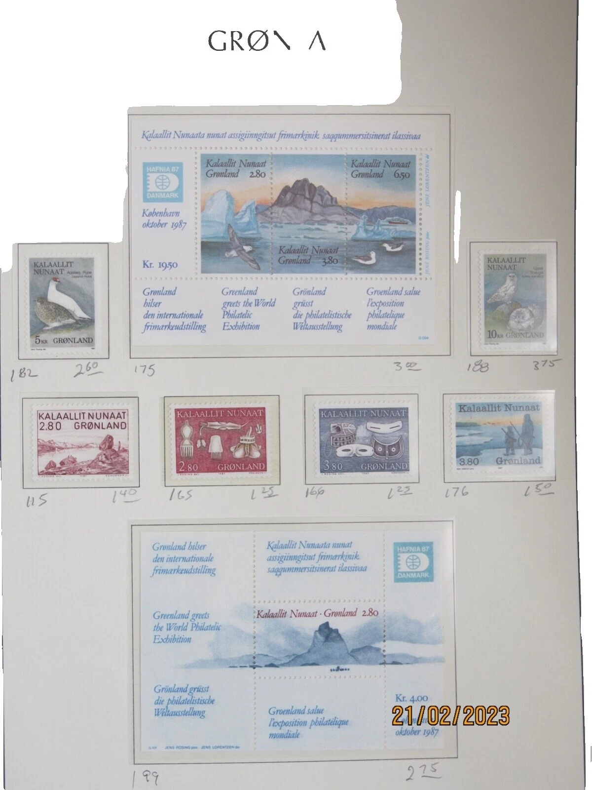 VF/XF (Very Fine/Extremely Fine) Greenlandic Stamps