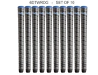 *SET 0F 10** Winn MIDSIZE +1/16th Dri-Tac Wrap Grips Dark Grey 6DTWRDG
