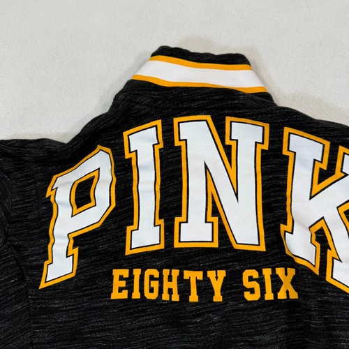 Victoria's Secret Pink Sweatshirt Women XS Fleece Athletic Casual 1/4 Zip - Picture 8 of 9
