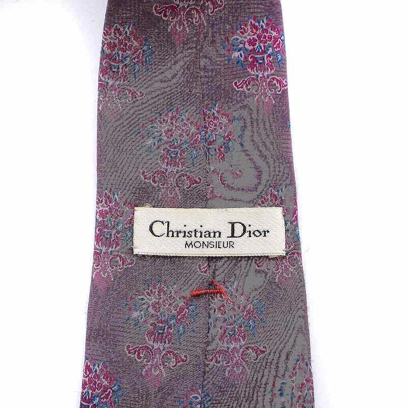 CHRISTIAN DIOR tie purple regular tie full patter… - image 2