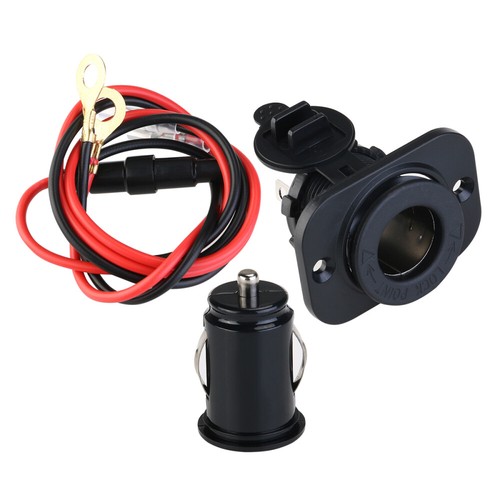 Dual USB Adapter Durable Cigarette Lighter Socket Motorcycle Auto - 第 7/9 張圖片