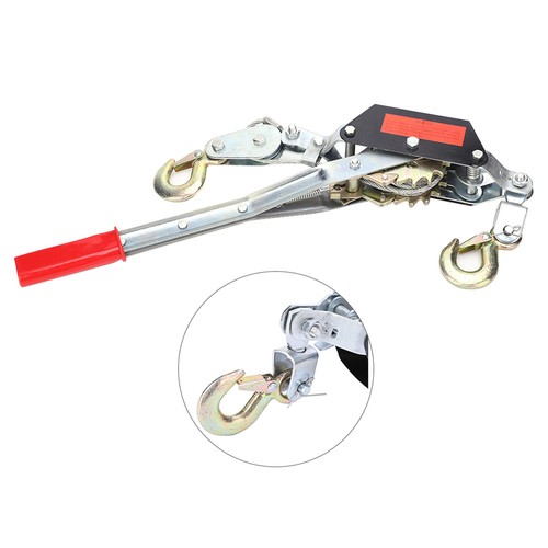 2Ton Manual Hand Winch Puller Power Hoist Tool 2 Hooks 4x4 UTE Car Truck Trailer - Picture 6 of 12