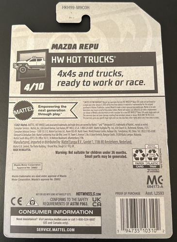 Mattel Hot Wheels *H Case* 2023 HW Hot Trucks 4/10 ~ Mazda REPU #147/250 - Picture 2 of 3