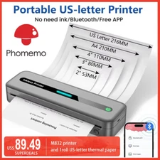 Phomemo M832- A4 Thermal Printer - ink-less Printer for Home or Office