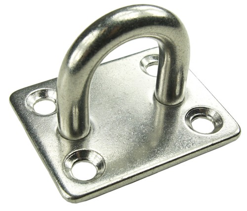 2 Edelstahl Befestigungsösen Für Kajak - Schienenhalterung Silber