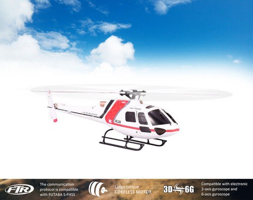 Wltoys XK AS350 K123 6CH 3D 6G System Brushless Motor RC Helicopter/ Transmitter - Picture 7 of 9