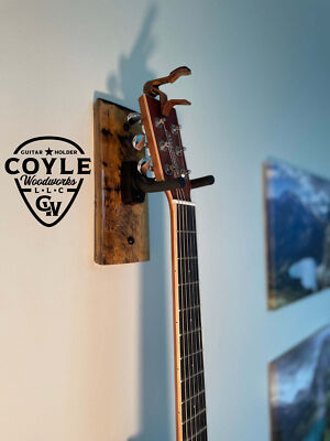 Whiskey Barrel Stave Guitar Hanger