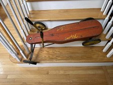 Vintage 1950's Push Pull Metal Pedal Car - Flying Scot -by Kalamazoo Mfg USA