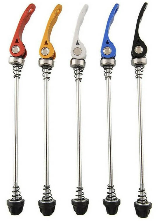 Steel QR Quick Release Cycle Skewer Racing Bike Wheel Lever Turbo Trainer - Image 2 of 4