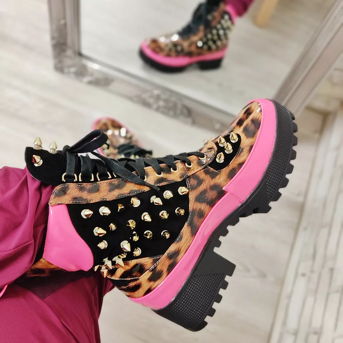 Scarponcini leopardati hotsell