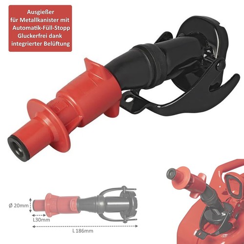Metall Ausgießer Für Kanister - Flexibel & Tropffrei Für Benzin & Diesel