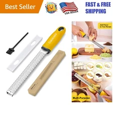Professional Stainless Steel Lemon Zester & Grater - Enhance Your Cooking Style