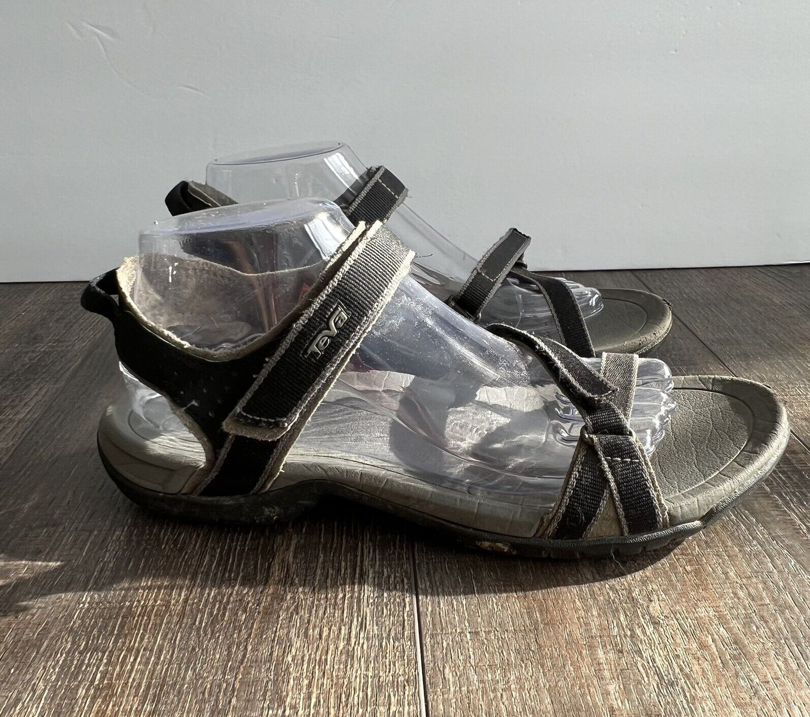 Teva Verra Women's Sandals Size Black Gray Nylon Water Hiking Shoes