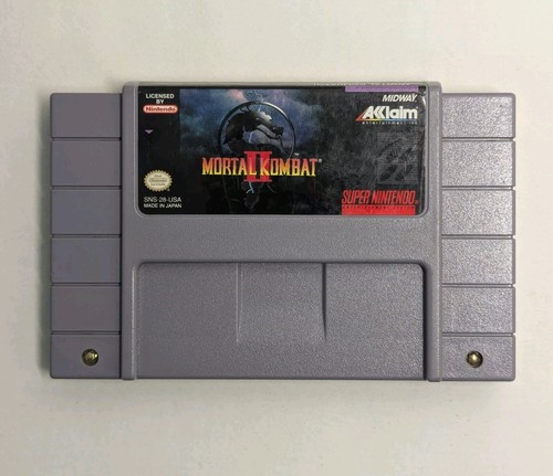 Mortal Kombat II 2 SNES Super Nintendo Cartridge