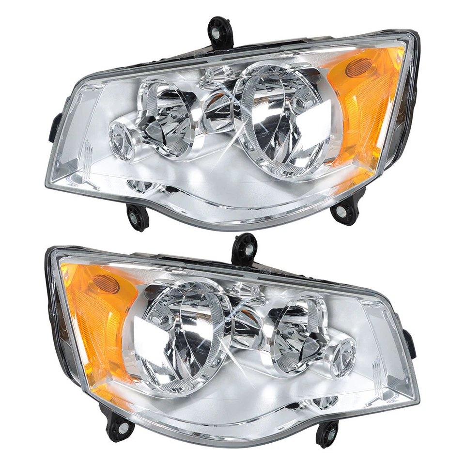 LABLT Headlights For 11-19 Dodge Grand Caravan 08-16 Chrysler Town&Country Pair - Image 3 of 4