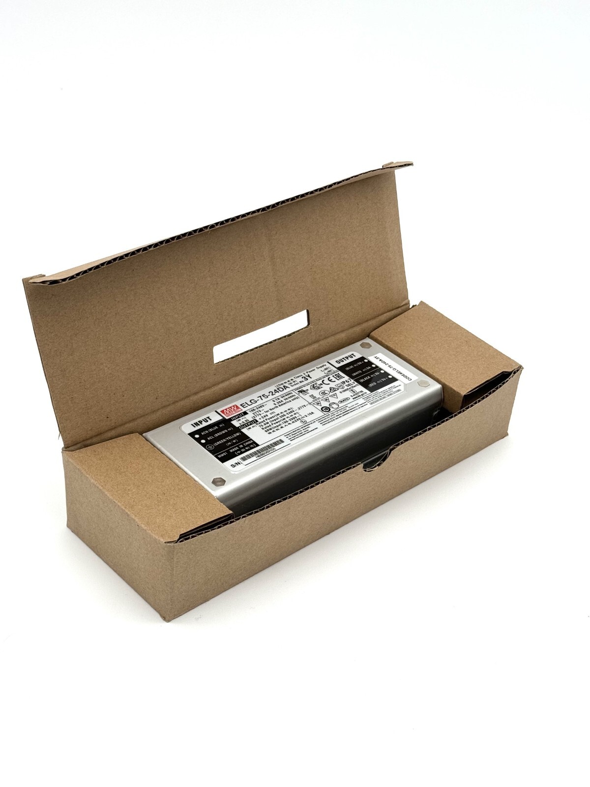 Driver LED MEAN WELL ELG-75-24DA-3Y avec gradation DALI intelligente pour rubans