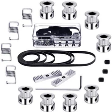 27 Pieces GT2 Timing Belt Pulley Include 8 Timing Belt 6 mm Width, 8 Pieces 20