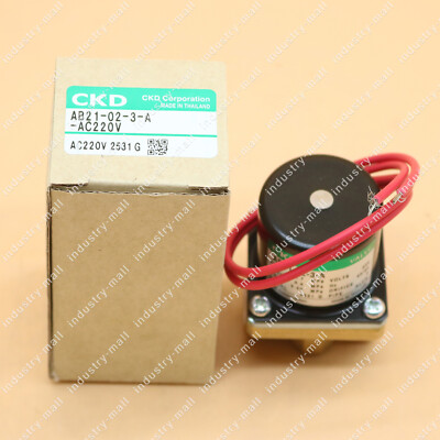 For CKD AB21-02-3-A-AC220V New Solenoid Valve Free Shipping
