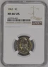 1963 5C FS Jefferson Nickel NGC MS66 5FS 4707076-003