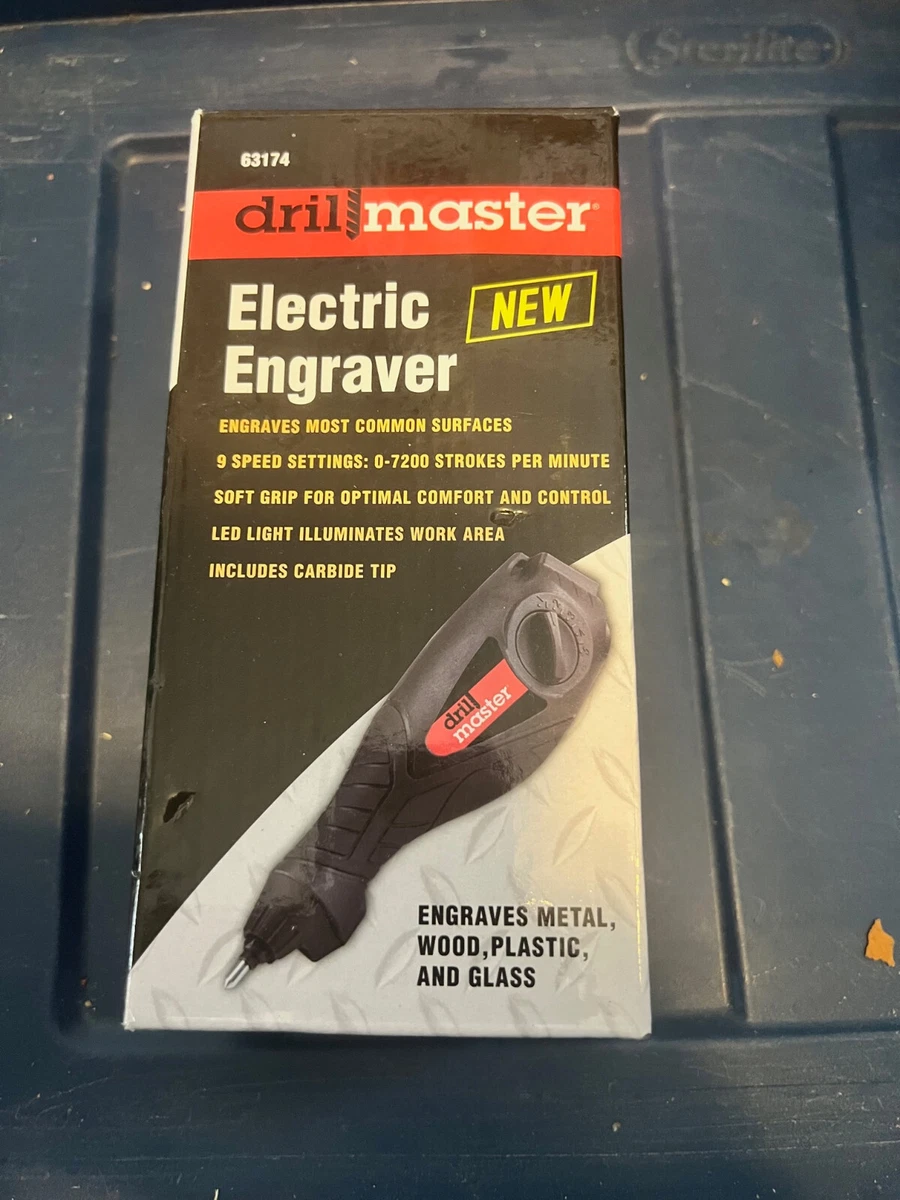 Drill Master Electric Engraver 9 Speed Settings Item 63174