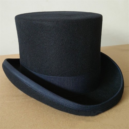 Sombrero Mágico Sombrerero Loco Victoriano de Lana de Colección Caballeros Actuando Gorras de Jazz - Imagen 16 de 17