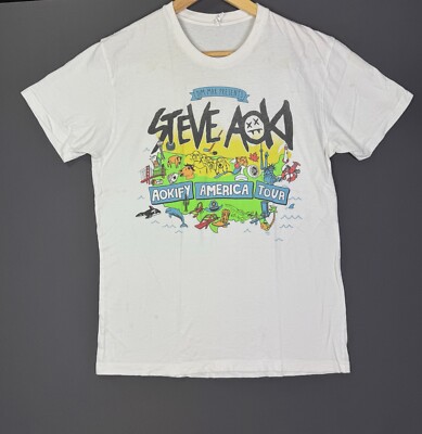 Vintage Y2K Steve Aoki Dim Mal Aokify America Tour Concert Promo DJ Pharell Waka